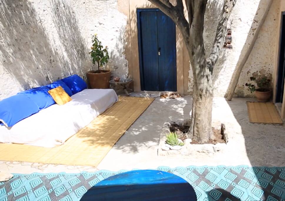 Farniente dans le patio