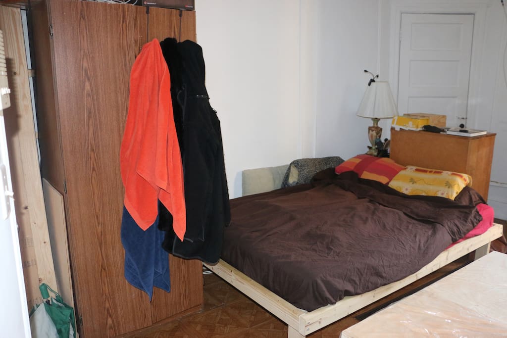 Bed and closet