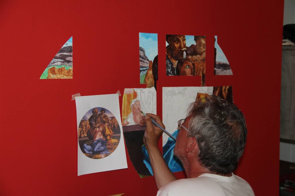 Artist at work