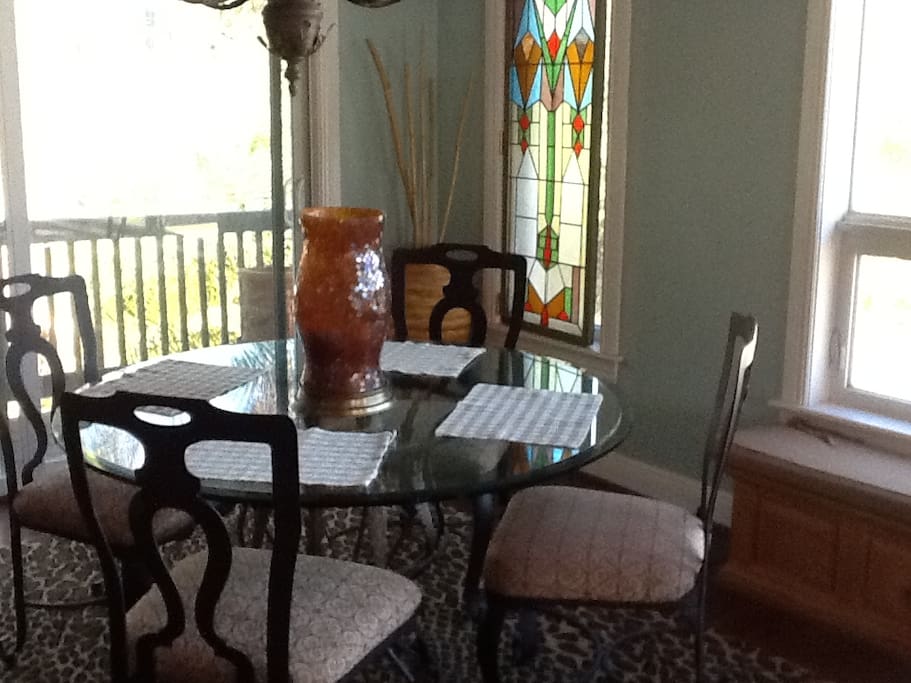 One of 2 dining areas