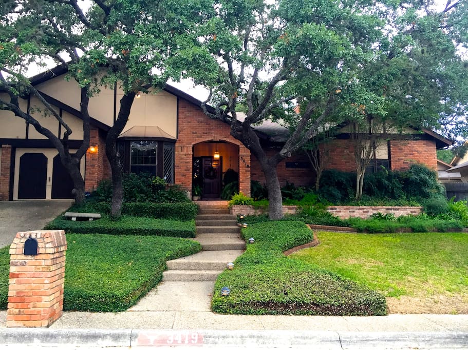 Our Alamo City home viewed from the street.