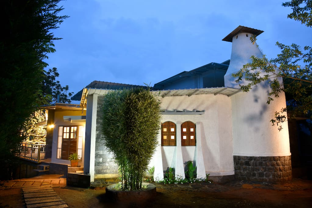 exterior in twilight
