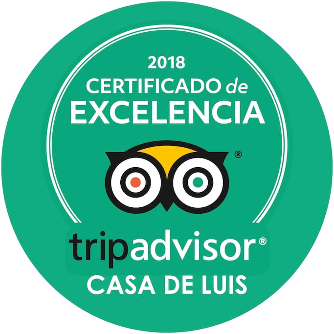 Our Certificade of Excellence of Tripadvisor 2018