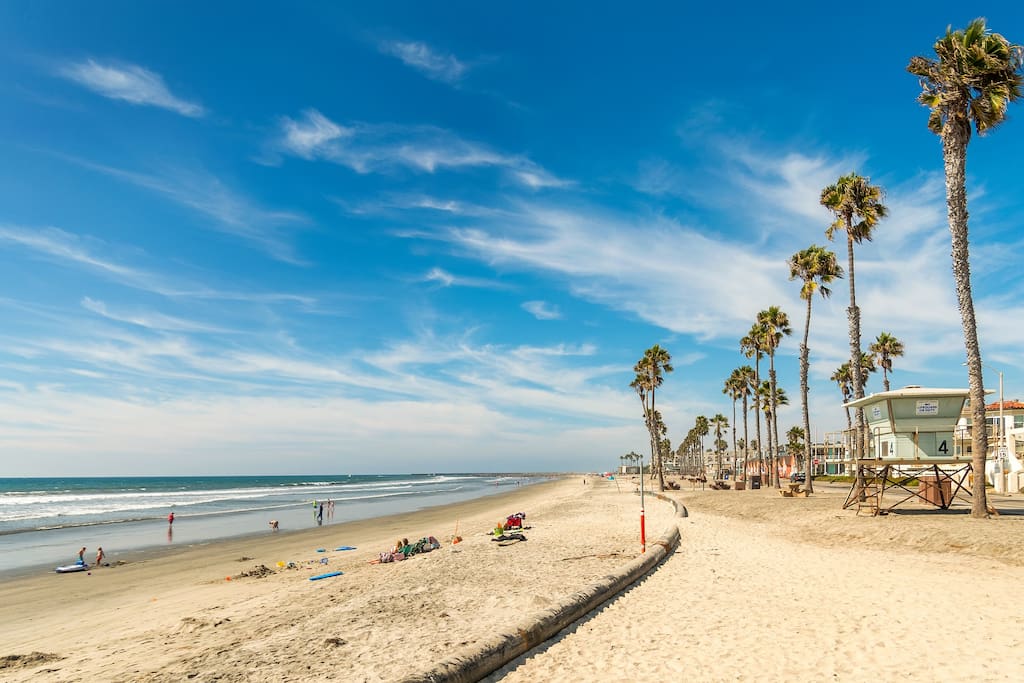 White Sandy Beaches in front