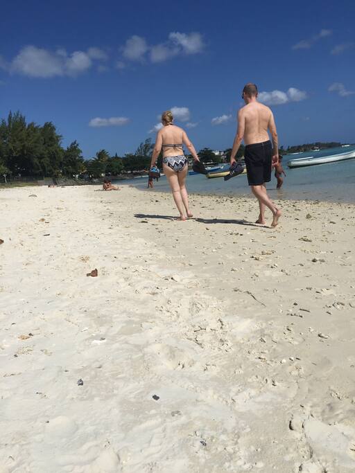 la plage la plus près de la villa "troue aux biches" 1km500