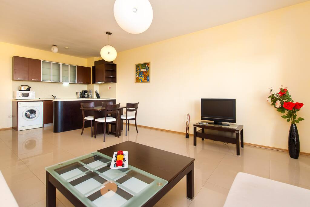 Living area and Kitchannete