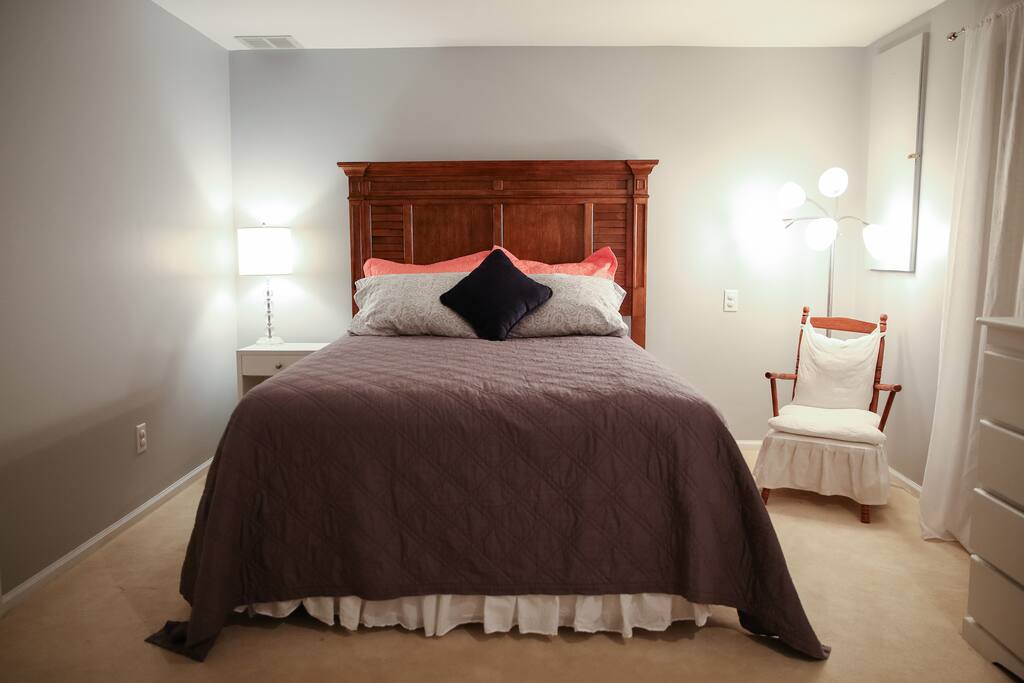 Queen sized bed