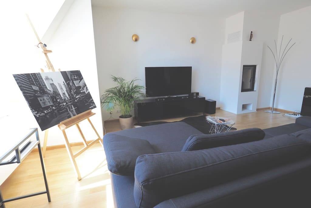 Living room with sofabed (180x200cm)