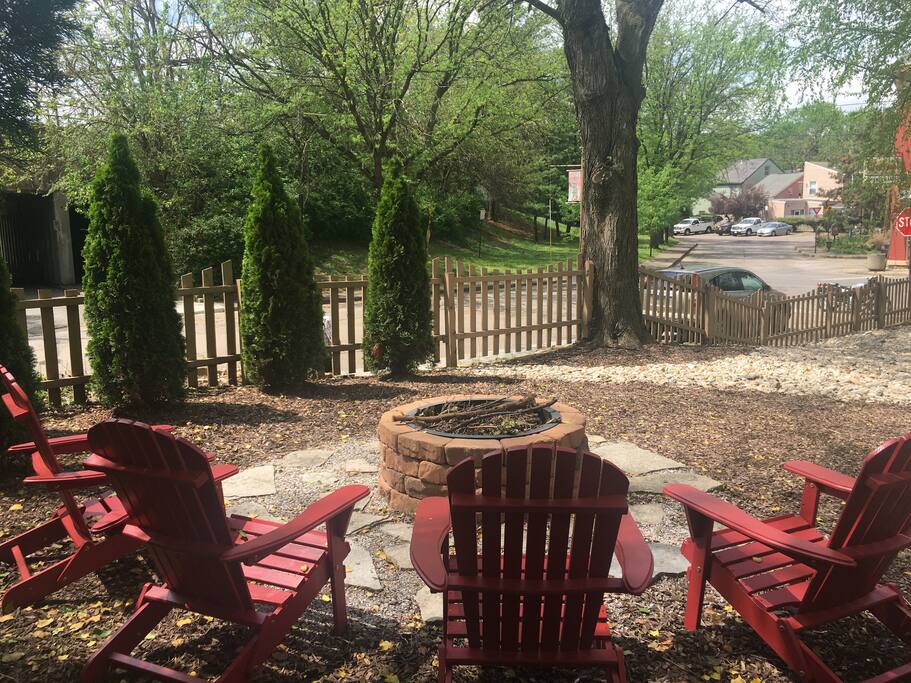 Relaxing fire-pit