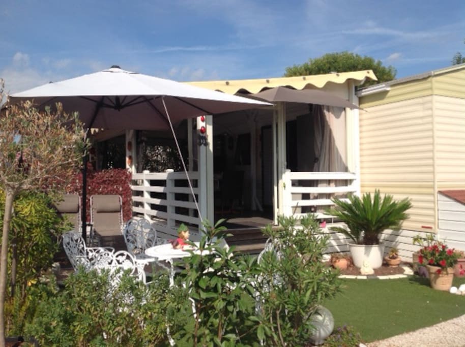 Entrée du mobile-home