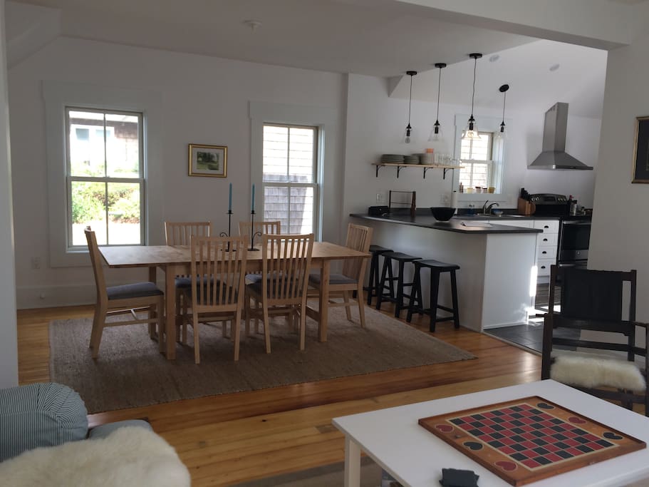 Brand new open concept living/dining/kitchen on first floor.