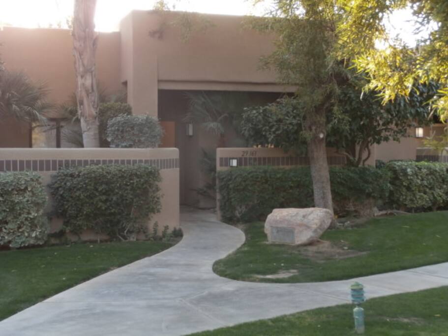 Front of condo