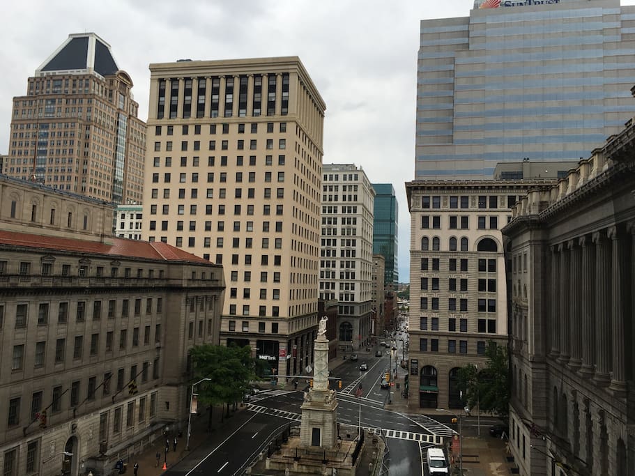 View of downtown Baltimore from our apartment. No google, I took this picture and you can too!