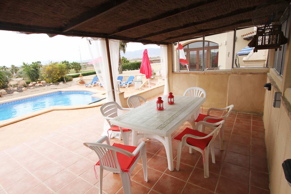 Outside eating area