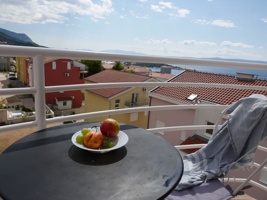 Balcony for breakfast.