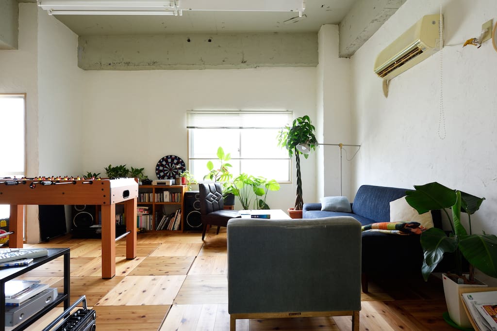 People in the apartment gather here to talk sometimes.