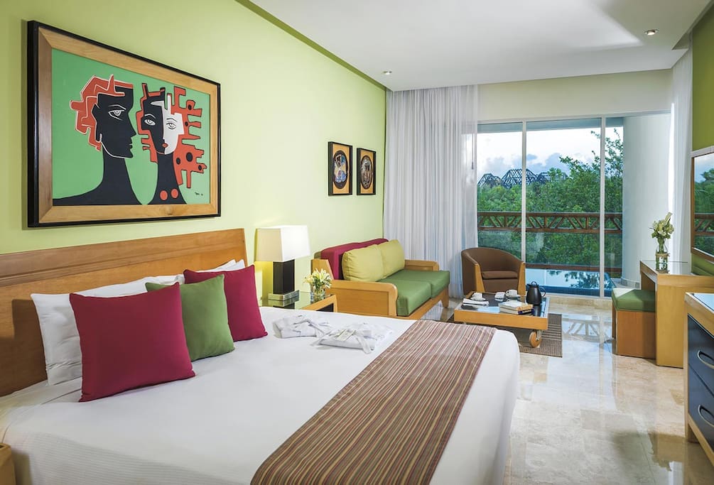 A view of the master room at The Grand Mayan