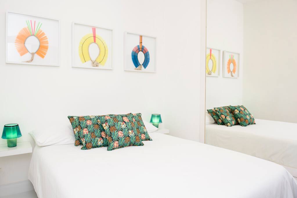 Second Bedroom, comfortable for two people, with private washroom (sink & toilet)