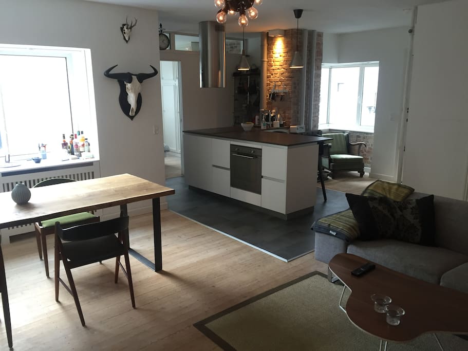 Kitchen and living room