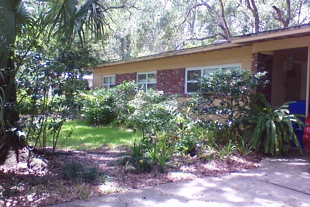 Off street parking and security front door under carport
