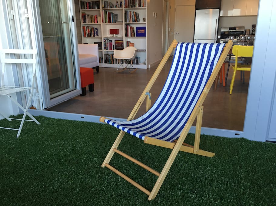 Lounge Chair on the front terrace