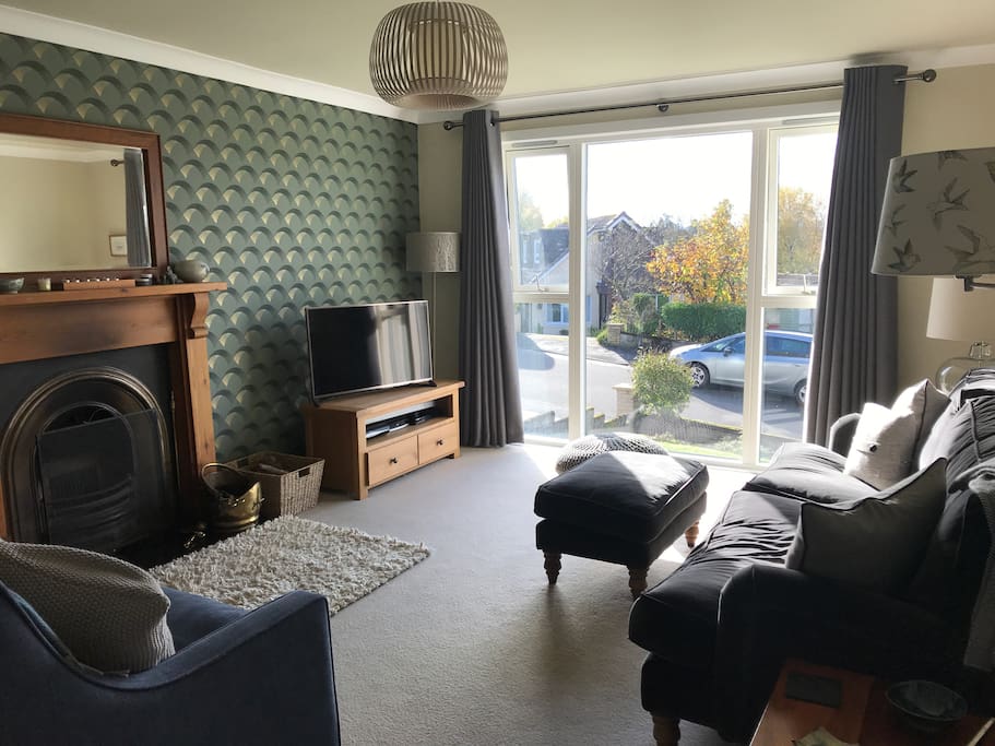 Living room with Smart TV including Sky TV and BT TV