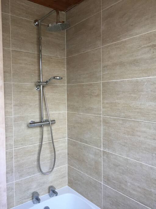 Rain over head shower