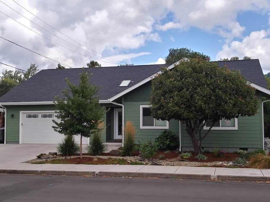 Welcome to our beautiful home, built in 2015 where the front door is your personal entrance with your custom key code.
