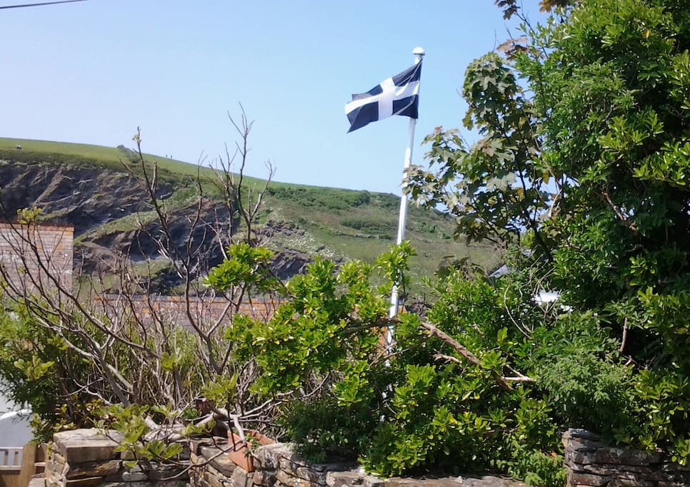 Flying the Cornish flag