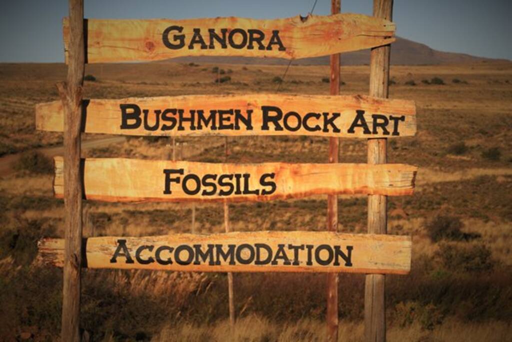 Signpost at turnoff
