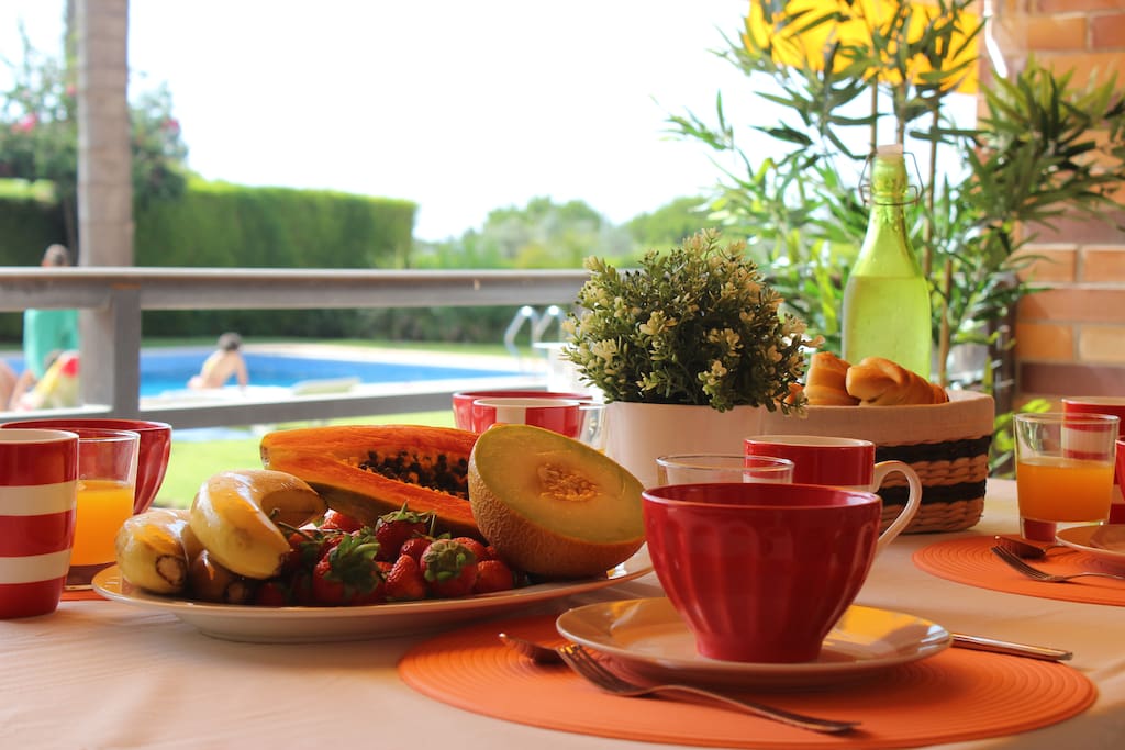 The front house balcony for a great breakfast w/ view!