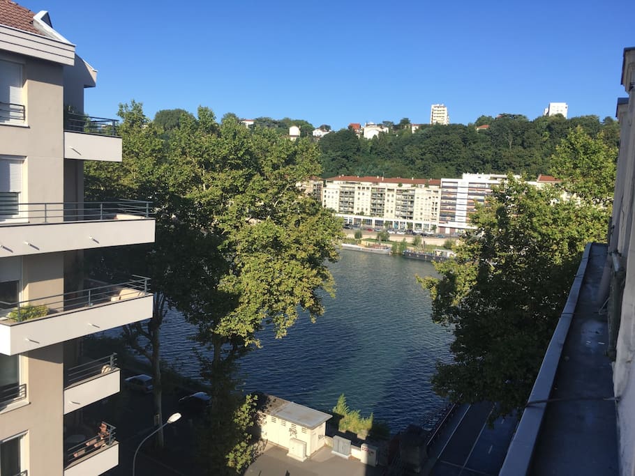 Excellente vue de la Saône depuis la chambre