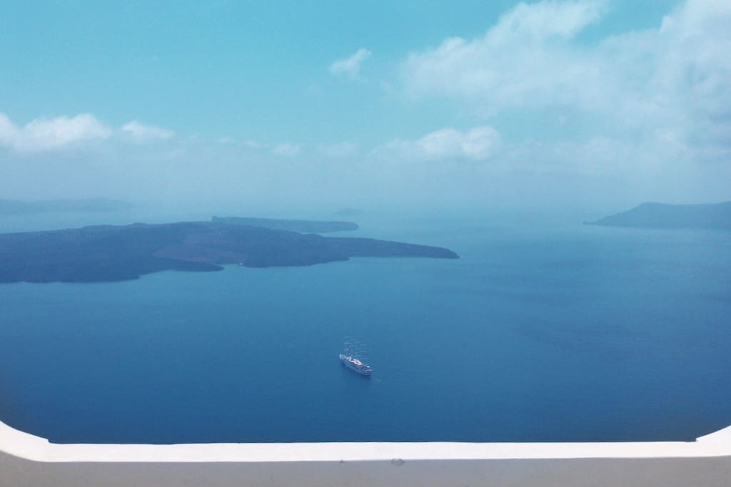 Caldera view from balcony