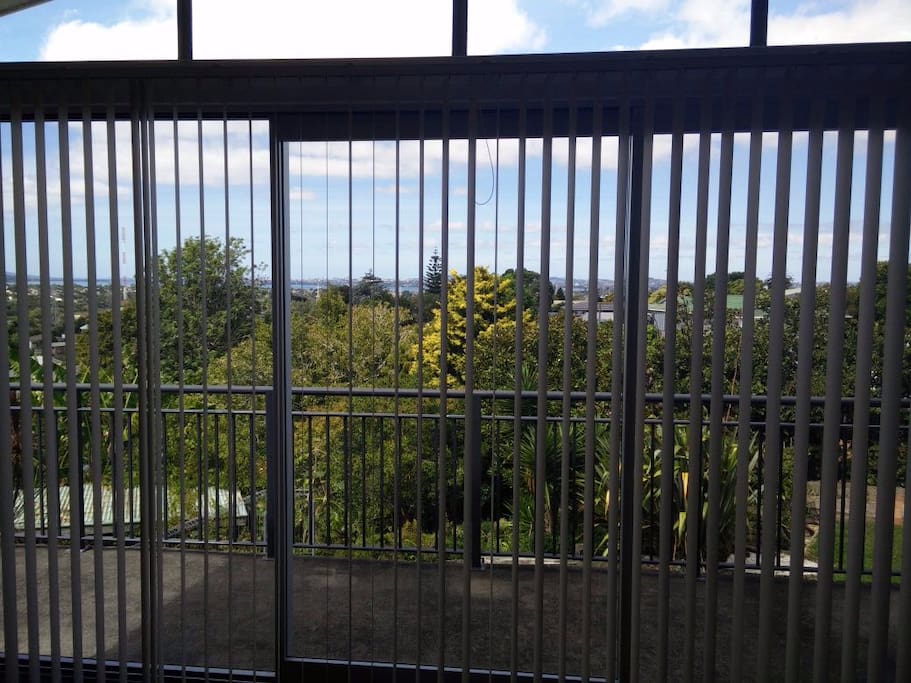 Balcony looking over Auckland city