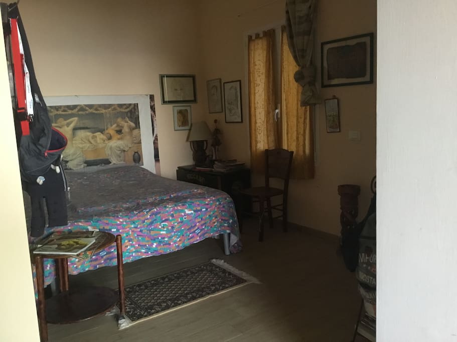 Camera da letto in open space