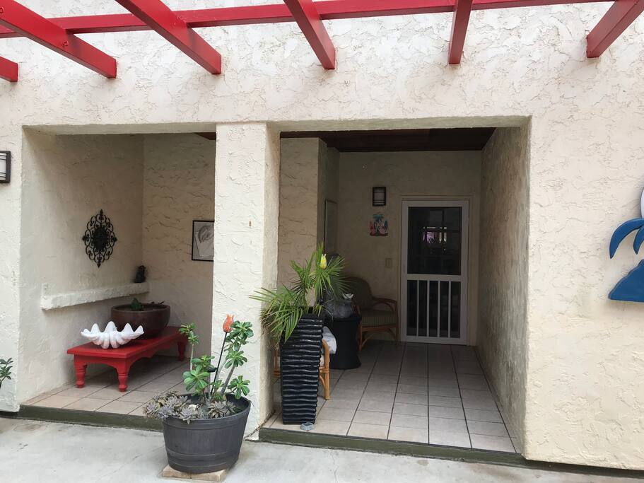 One bdrm. suite entry door to right.