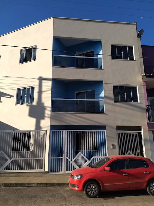 frente da casa.