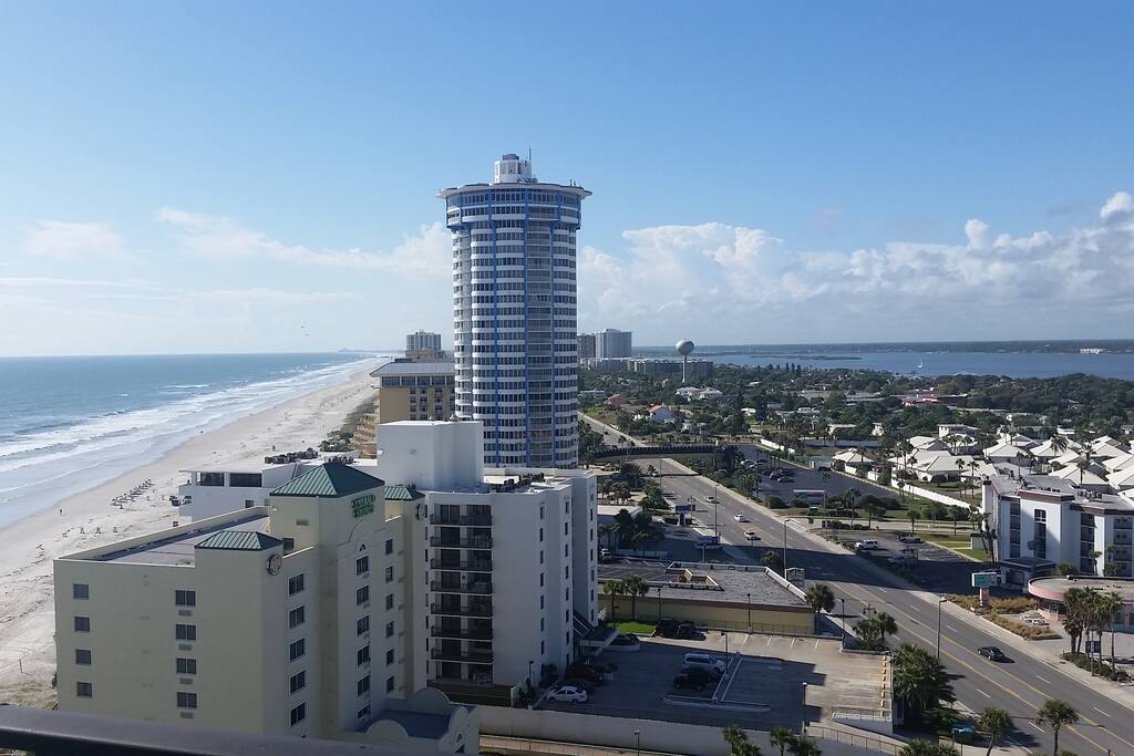 paranomic view of beach & intercoastal