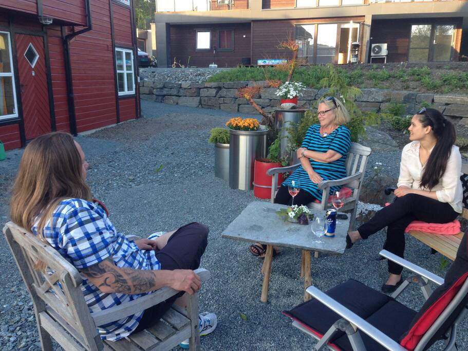 Møblert uteplass