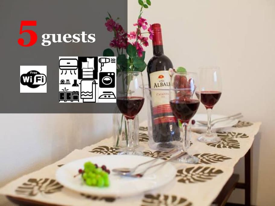 Up to 5 guests available