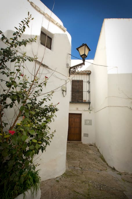 Entrance to compound along the cobbled streets of the old town.