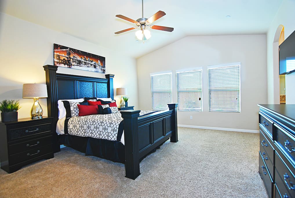 Bedroom #1, Master - Bathroom access through door in the upper-right