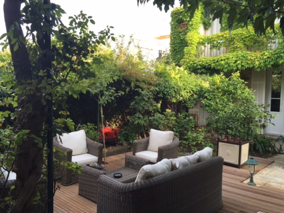 Jardin - espace commun avec la maison
