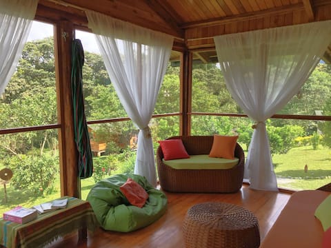 Off Grid Solar House with Natural Pool & Sauna