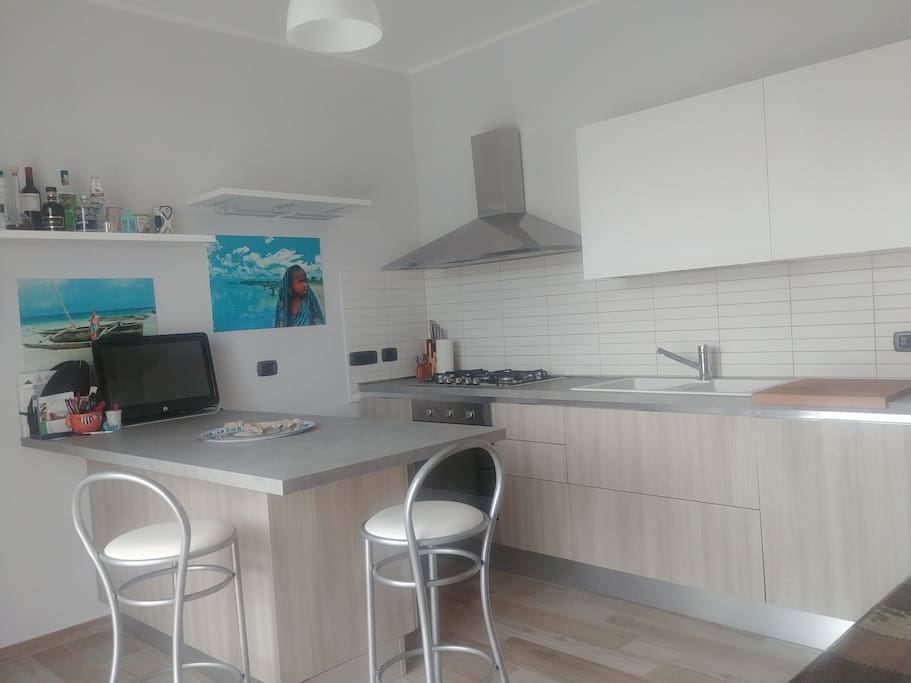 cucina con penisola