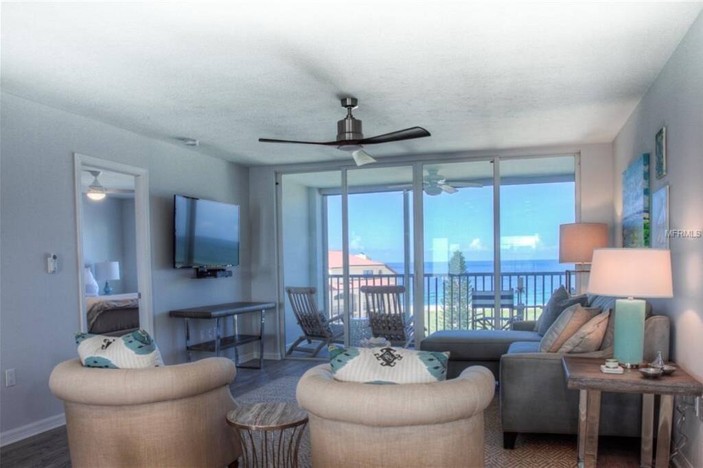 Living room with view