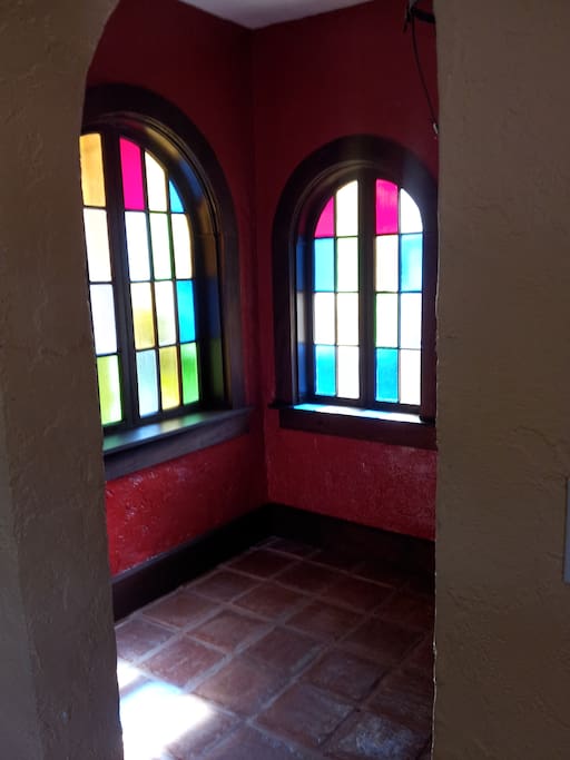 original stained glass entry