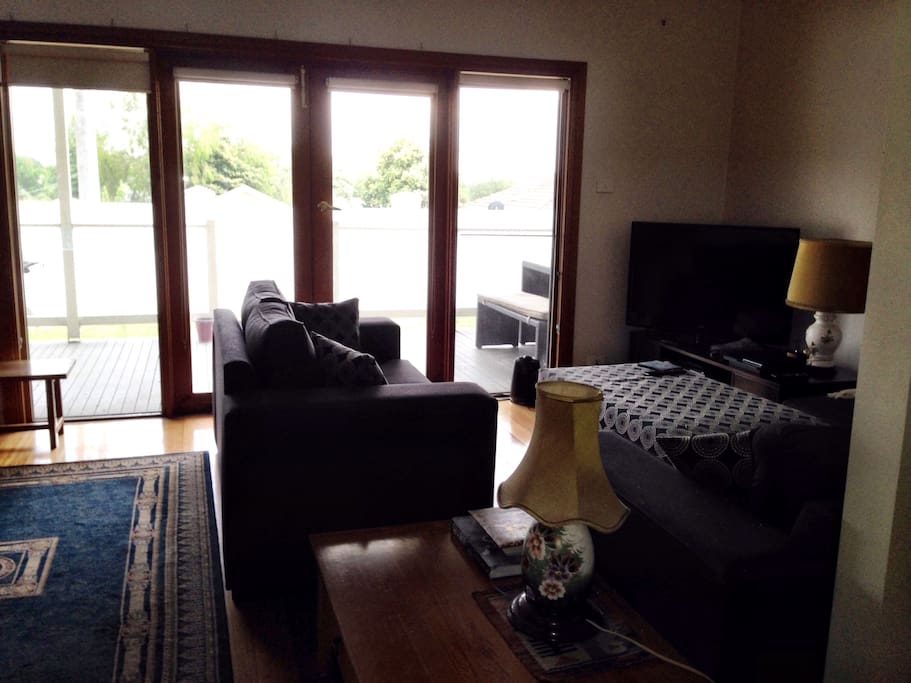 Comfortable lounge and TV area