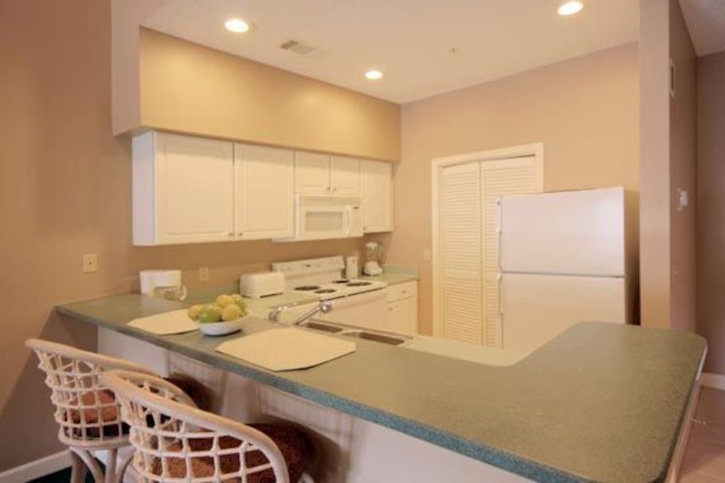 Large fully equipped kitchen