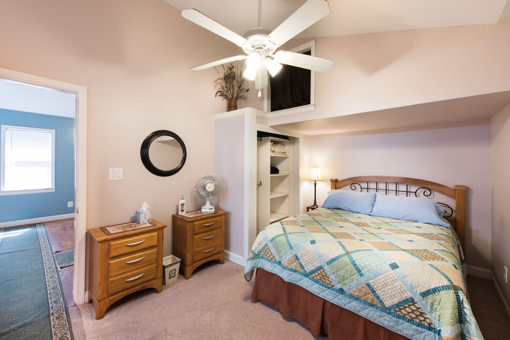 Comfortable queen size bed